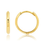 Round the Clock Mini Huggies in 14k Gold