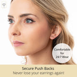Open-Hearted Studs in 14k Gold