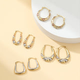 Embrace Two Tone Hoops in 14k Gold