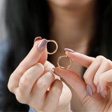 2MM Tube Classic Hoops in 14K Gold