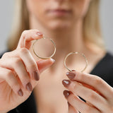 2MM Tube Classic Hoops in 14K Gold