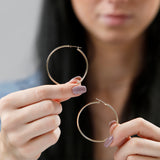 2MM Tube Classic Hoops in 14K Gold