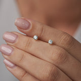 Everyday Cubic Zirconia Studs in 14k Gold