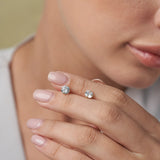 Everyday Cubic Zirconia Studs in 14k Gold