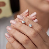 Everyday Cubic Zirconia Studs in 14k Gold