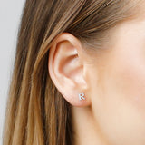 Mini Initial Studs in 14k Gold