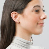 Mini Initial Studs in 14k Gold