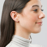 Mini Initial Studs in 14k Gold