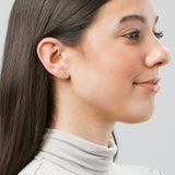 Mini Initial Studs in 14k Gold