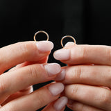 1MM Tube Endless Hoops in 14K Yellow Gold