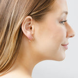 1MM Tube Endless Hoops in 14K Yellow Gold