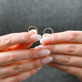 1MM Tube Endless Hoops in 14K Yellow Gold