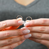 1MM Tube Endless Hoops in 14K Yellow Gold