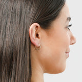 1MM Tube Endless Hoops in 14K Yellow Gold