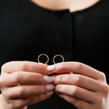 1MM Tube Endless Hoops in 14K Yellow Gold