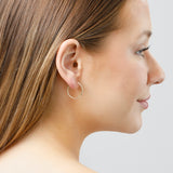 1MM Tube Endless Hoops in 14K Yellow Gold