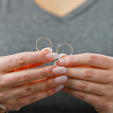 1MM Tube Endless Hoops in 14K Yellow Gold