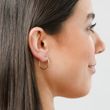 1.5MM Endless Hoops in 14K Yellow Gold