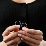 1.5MM Endless Hoops in 14K Yellow Gold