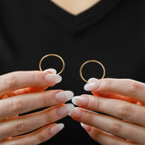 1.5MM Endless Hoops in 14K Yellow Gold