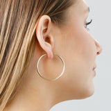 2MM Tube Endless Hoops in 14K Yellow Gold