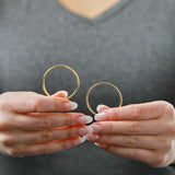2MM Tube Endless Hoops in 14K Yellow Gold