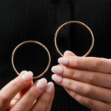 2MM Tube Endless Hoops in 14K Yellow Gold