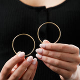 2MM Tube Endless Hoops in 14K Yellow Gold