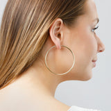 2MM Tube Endless Hoops in 14K Yellow Gold
