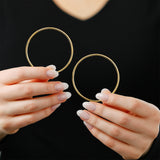 2MM Tube Endless Hoops in 14K Yellow Gold