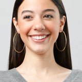 2MM Tube Endless Hoops in 14K Yellow Gold