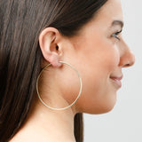 2MM Tube Endless Hoops in 14K Yellow Gold