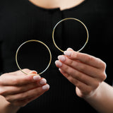 2MM Tube Endless Hoops in 14K Yellow Gold