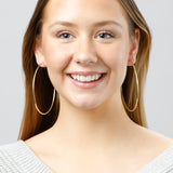 2MM Tube Endless Hoops in 14K Yellow Gold