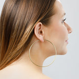 2MM Tube Endless Hoops in 14K Yellow Gold