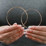 2MM Tube Endless Hoops in 14K Yellow Gold
