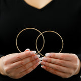 2MM Tube Endless Hoops in 14K Yellow Gold