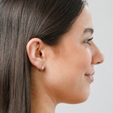 Round the Clock Flat Huggies in 14k Yellow Gold