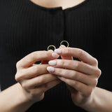 Round the Clock Mini Huggies in 14k Gold