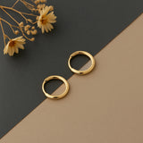 Round the Clock Mini Huggies in 14k Gold