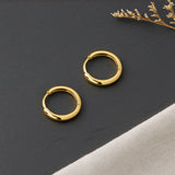 Round the Clock Mini Huggies in 14k Gold