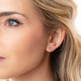 Open Circle Studs in 14k Gold