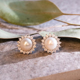 Lady Di Freshwater Pearl Studs with Removable Crown