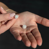 Lady Di Freshwater Pearl Studs with Removable Crown