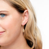 Lattice Teadrop Dangles in 14k Gold