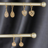 Lattice Ball Dangles in 14k Gold