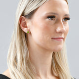 Oval Solitaire Gemstone Studs in 14k Gold