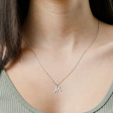 Miniature Initial Necklace in 10k Gold