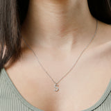 Miniature Initial Necklace in 10k Gold