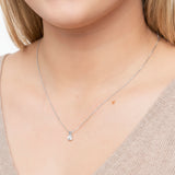 Everyday Solitaire Cubic Zirconia Pendant in 14k Gold